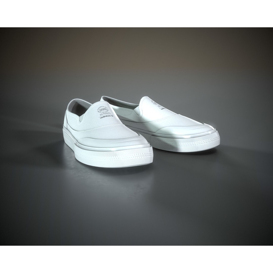 Adidas Nizza RF Slip 3D Model – Low Poly Game Asset, FBX & OBJ - View 16
