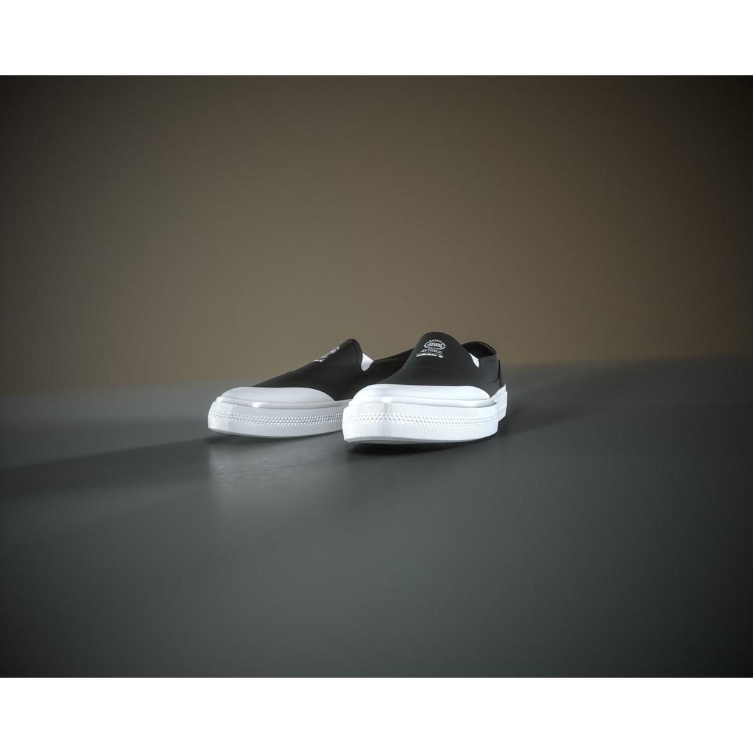 Adidas Nizza RF Slip 3D Model – Low Poly Game Asset, FBX & OBJ - View 3