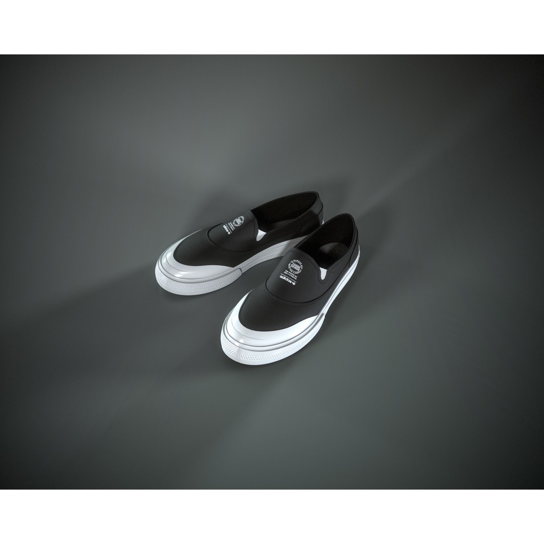 Adidas Nizza RF Slip 3D Model – Low Poly Game Asset, FBX & OBJ - View 4