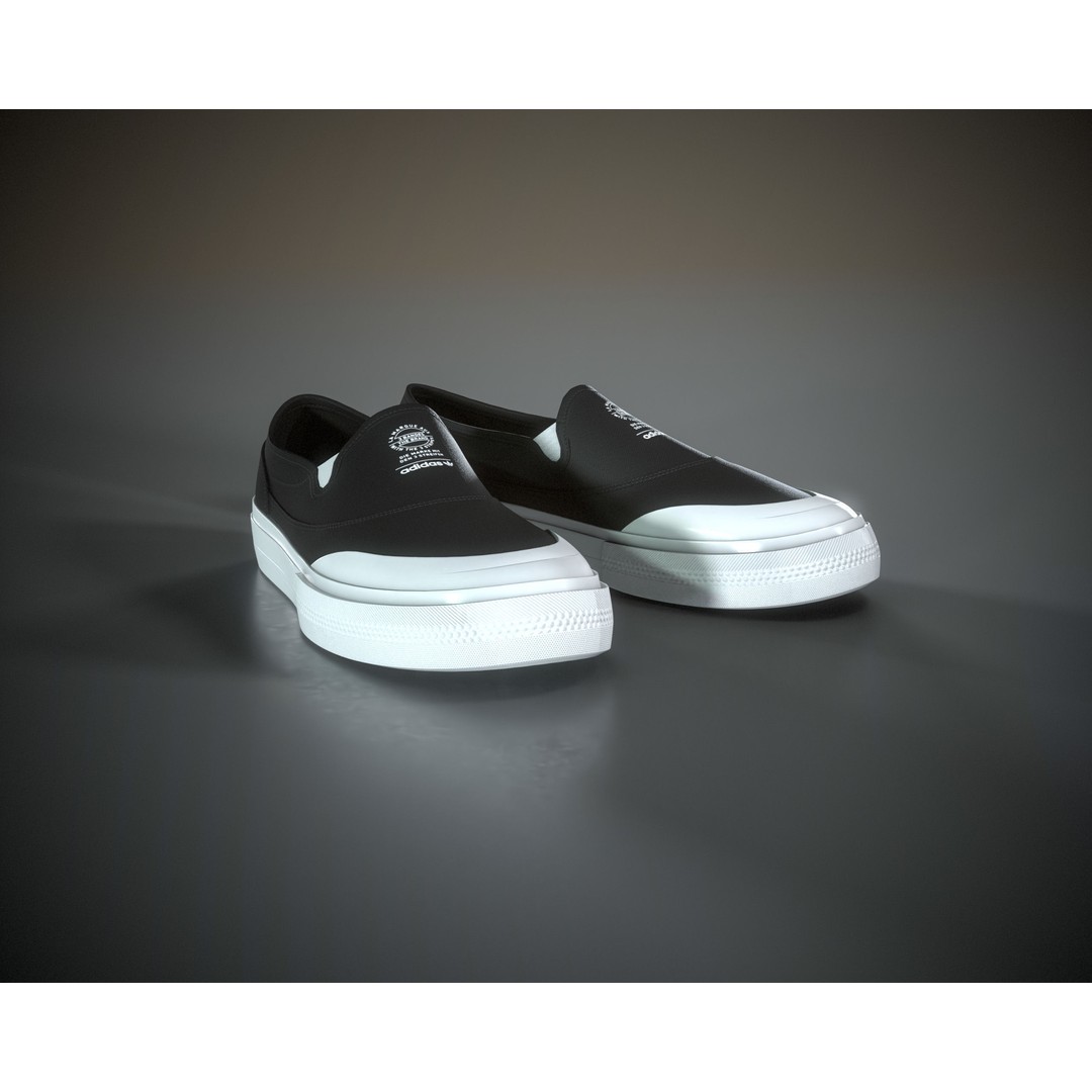 Adidas Nizza RF Slip 3D Model – Low Poly Game Asset, FBX & OBJ - View 8