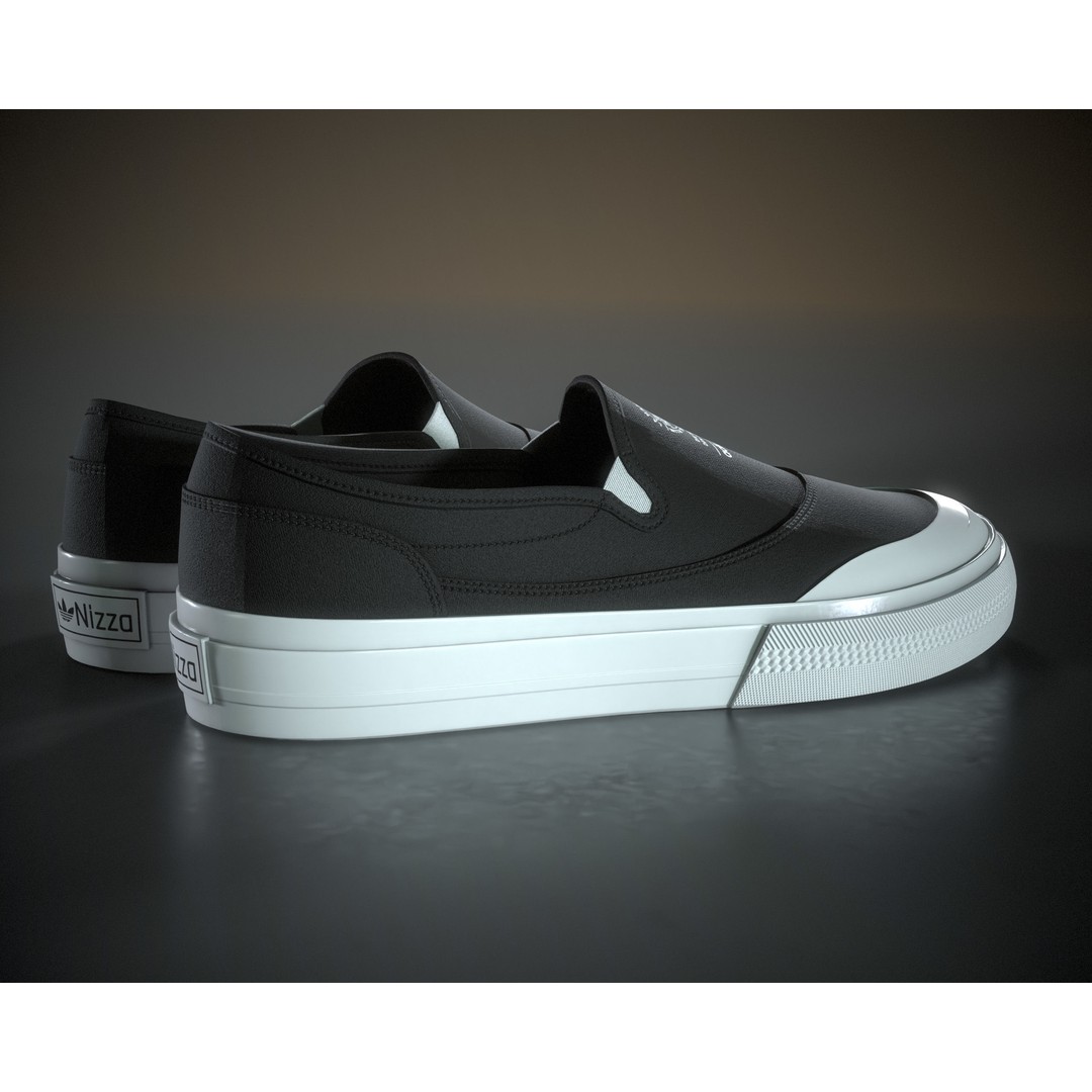 Adidas Nizza RF Slip 3D Model – Low Poly Game Asset, FBX & OBJ - View 9