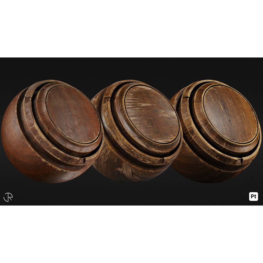 Wood Smart Materials 3D Model – High-Detail PBR Textures for Substance Painter - View 10