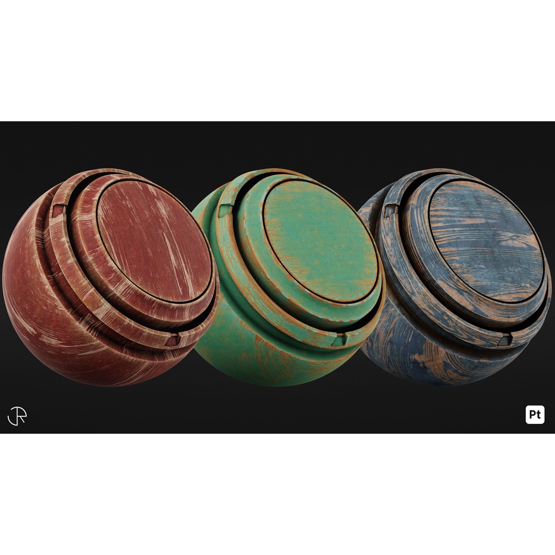 Wood Smart Materials 3D Model – High-Detail PBR Textures for Substance Painter - View 13