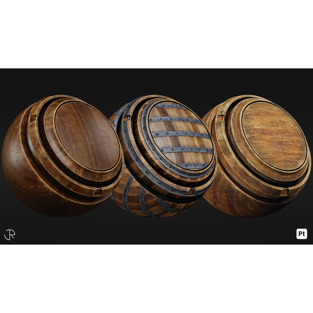Wood Smart Materials 3D Model – High-Detail PBR Textures for Substance Painter - View 6