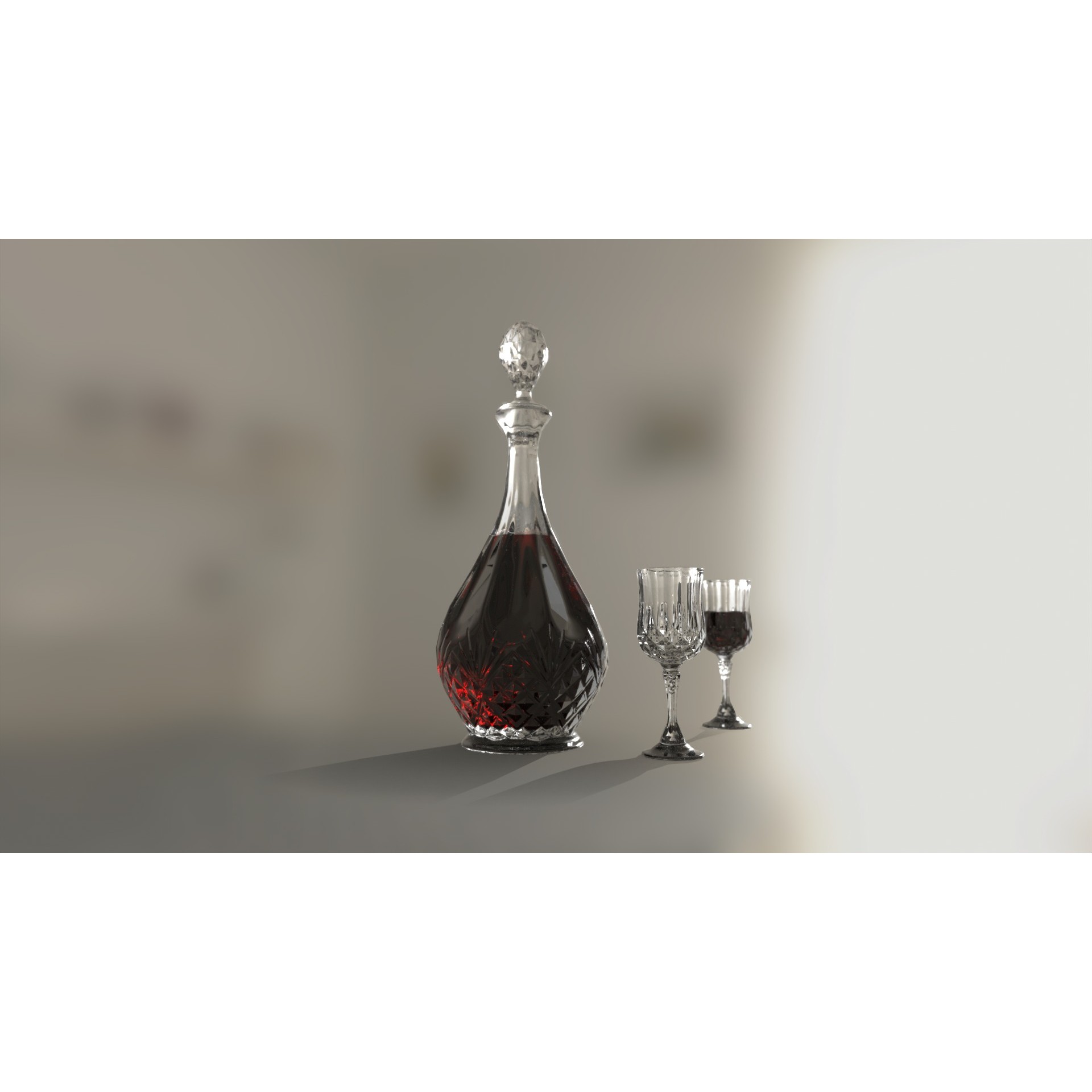 Christmas Dinner - Low-Poly Game-Ready 3D Model