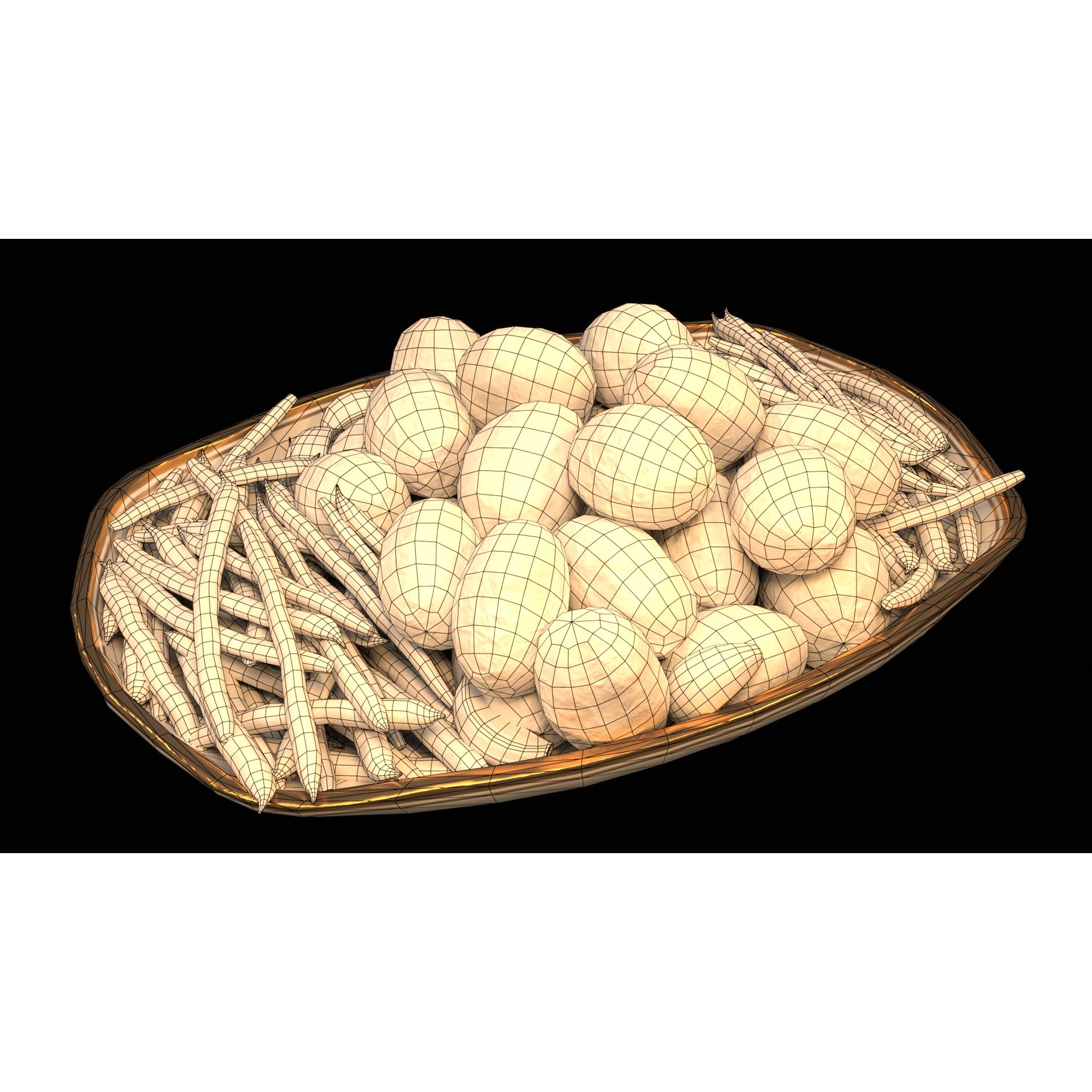 Christmas Dinner - Low-Poly Game-Ready 3D Model - View 46