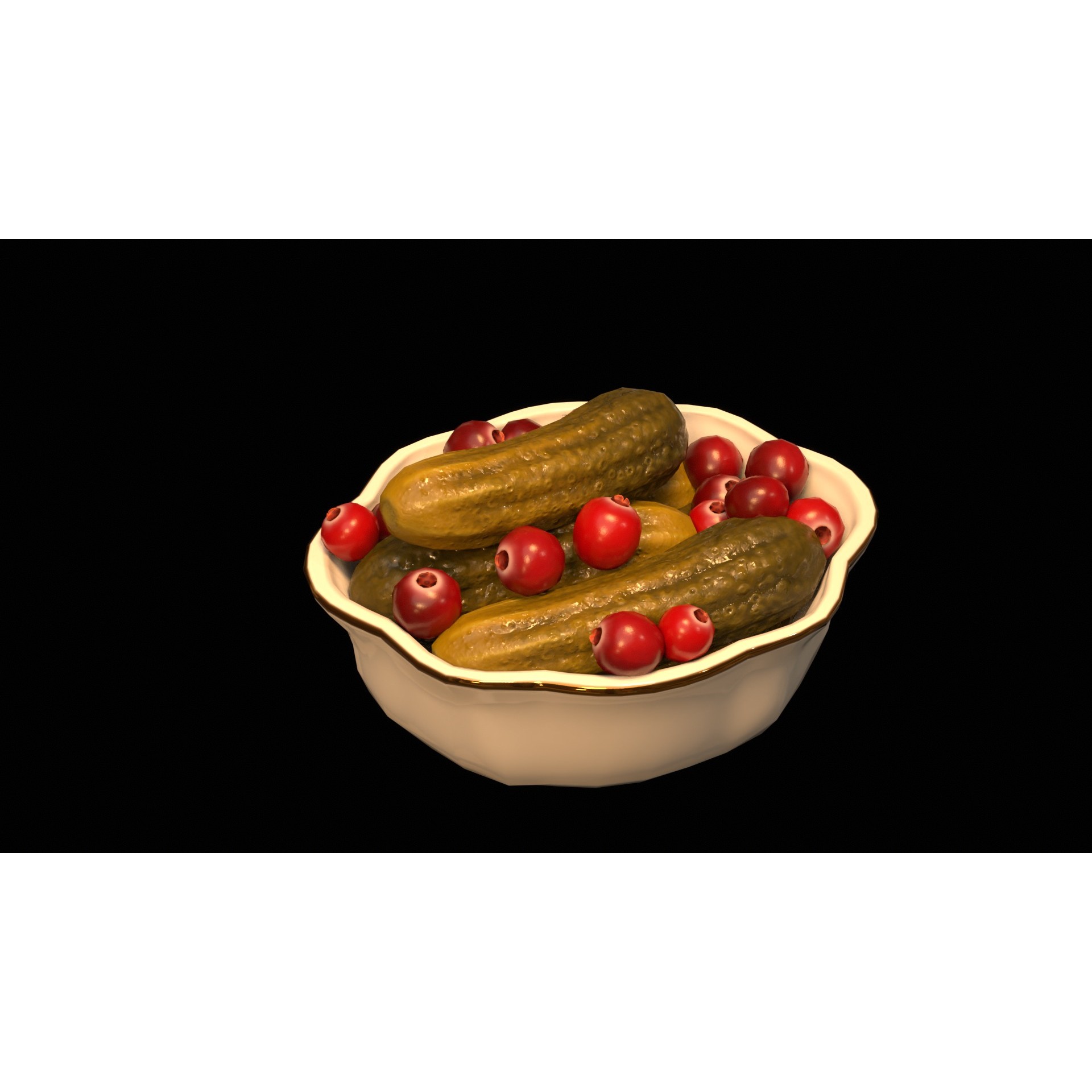 Christmas Dinner - Low-Poly Game-Ready 3D Model - View 47