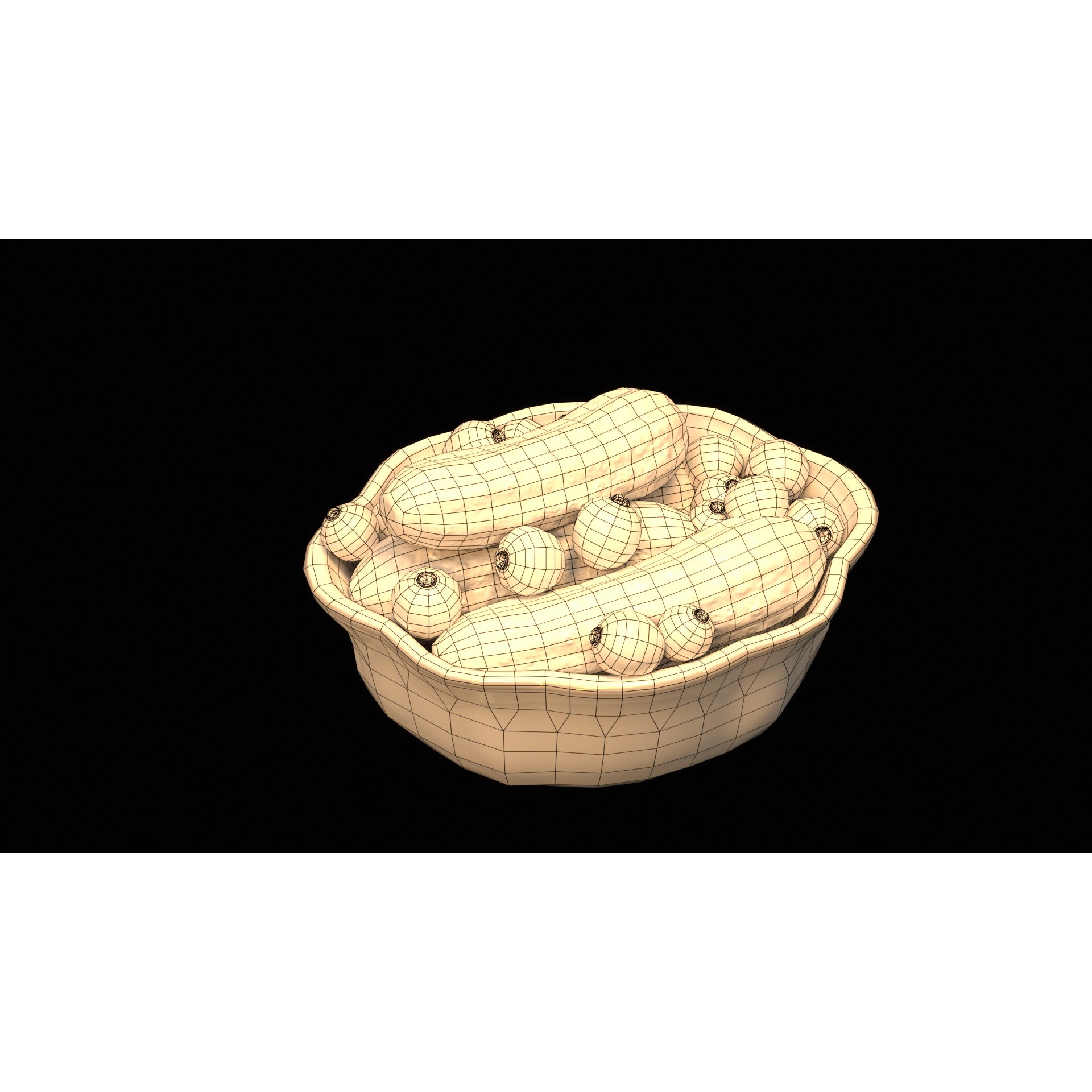 Christmas Dinner - Low-Poly Game-Ready 3D Model - View 48