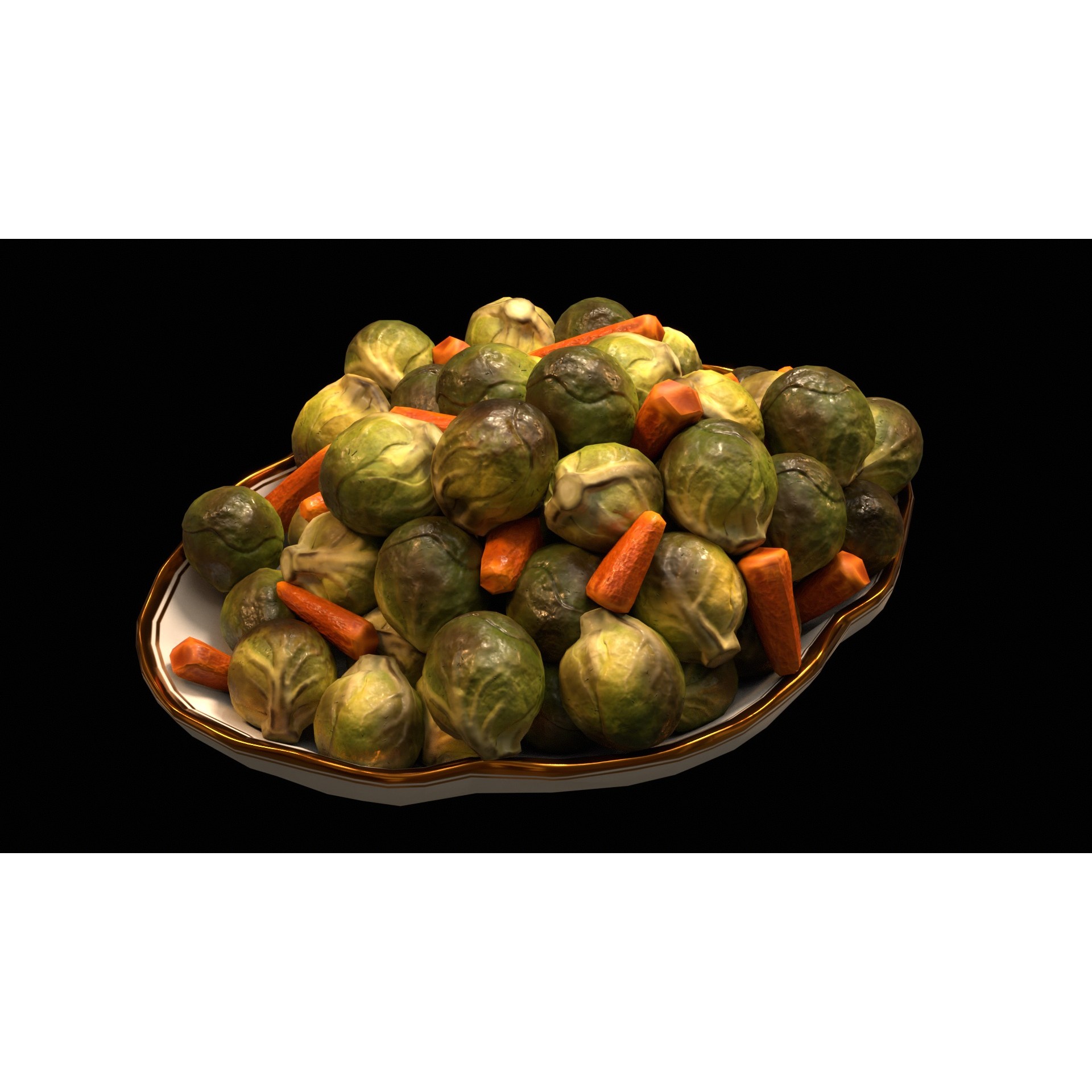 Christmas Dinner - Low-Poly Game-Ready 3D Model - View 49