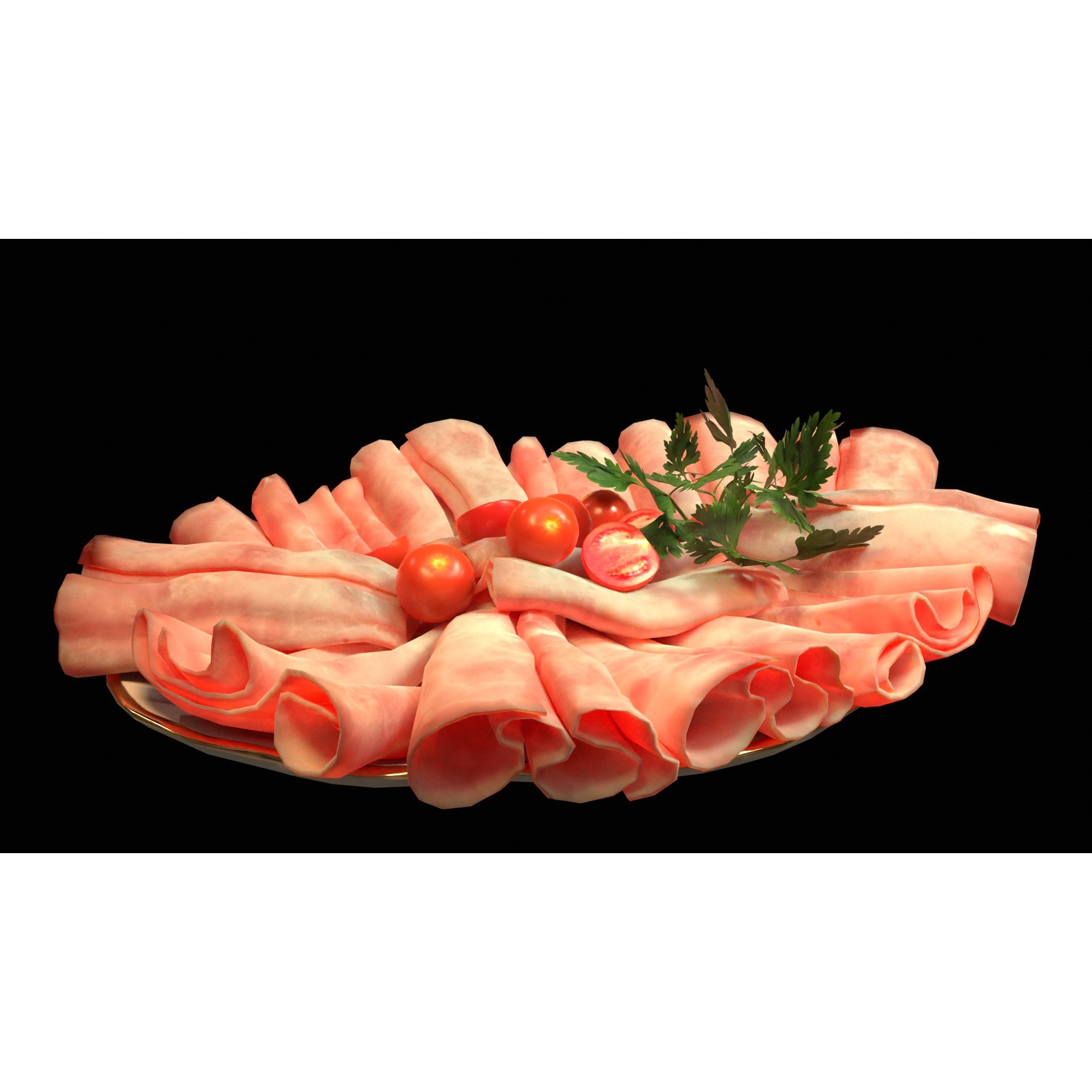 Christmas Dinner - Low-Poly Game-Ready 3D Model - View 53