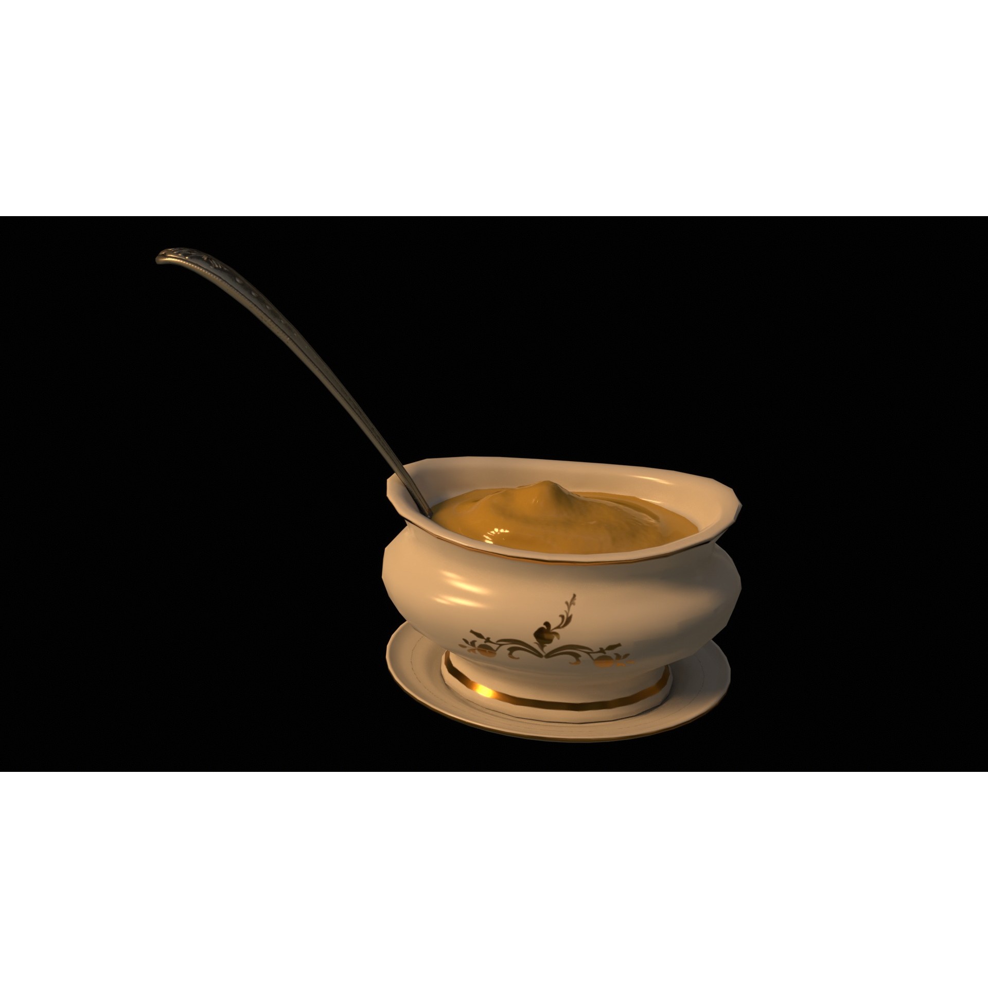 Christmas Dinner - Low-Poly Game-Ready 3D Model - View 59