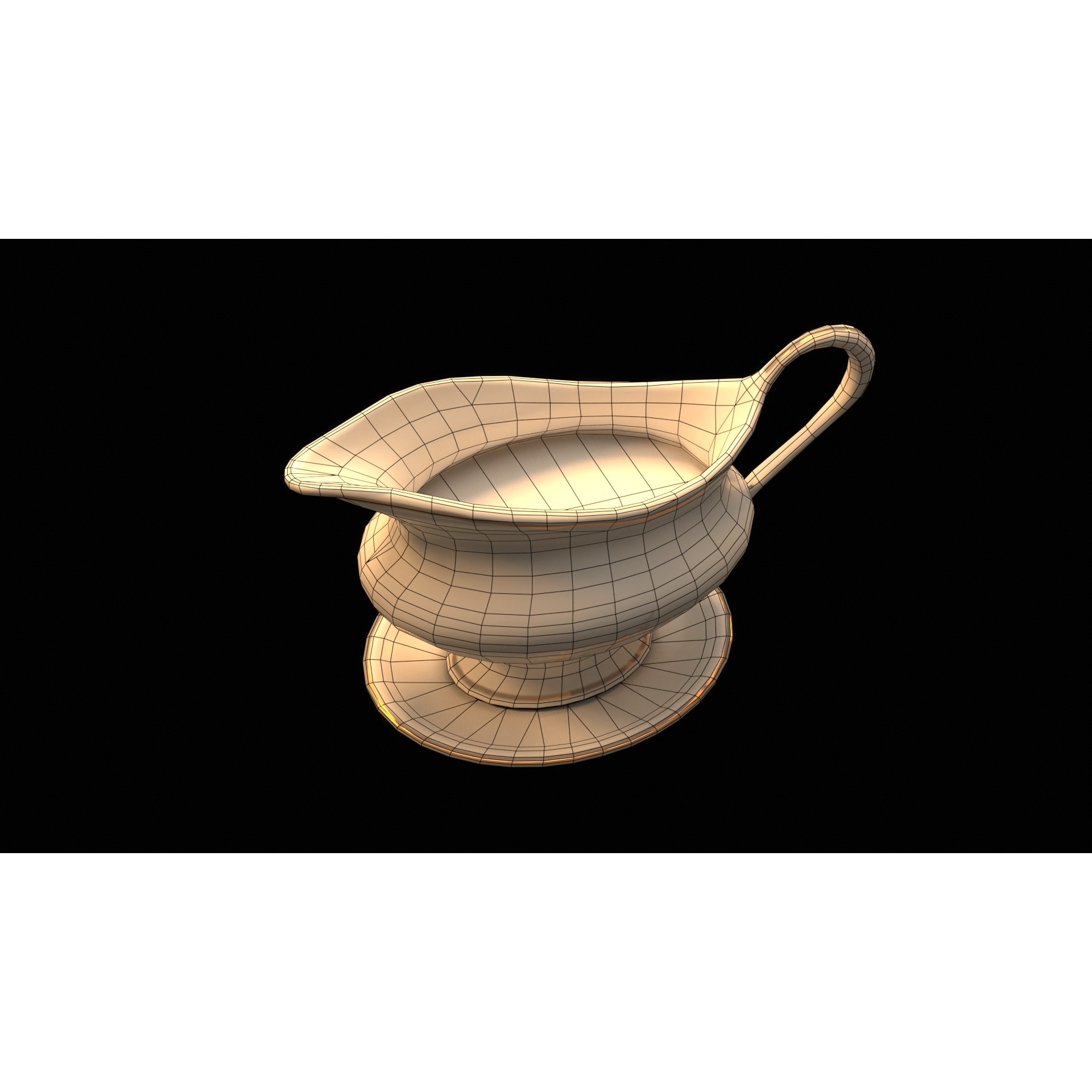 Christmas Dinner - Low-Poly Game-Ready 3D Model - View 64