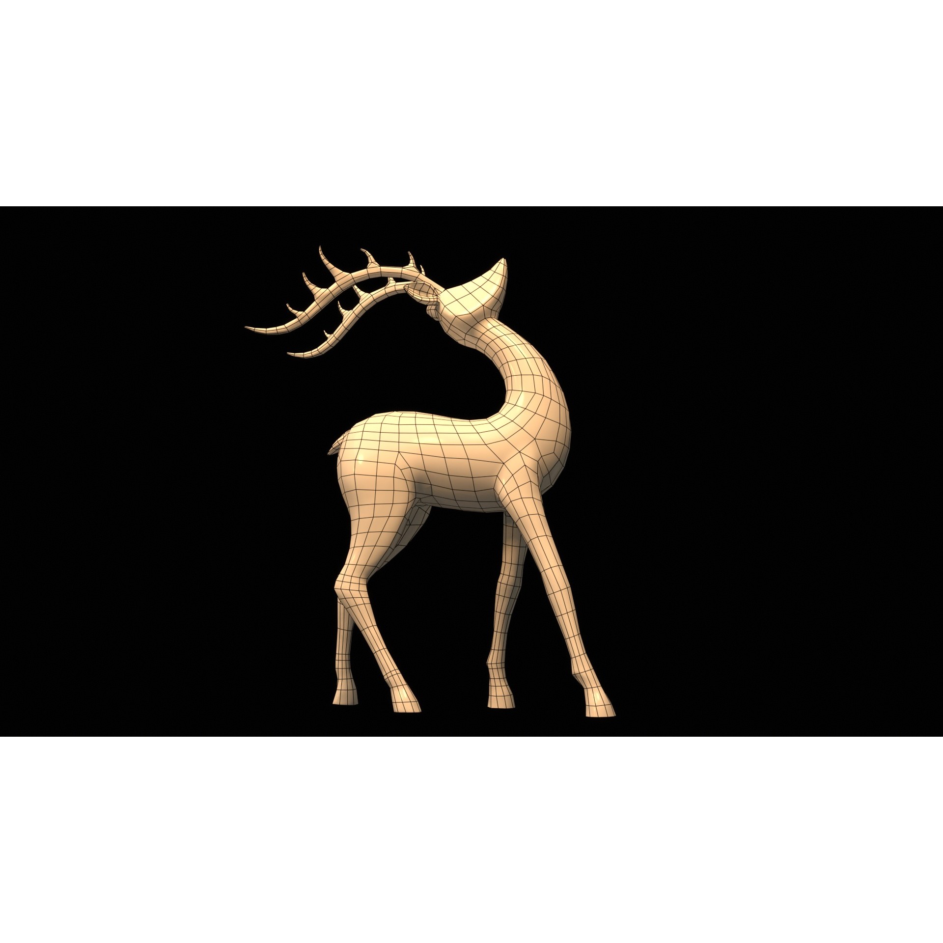 Christmas Dinner - Low-Poly Game-Ready 3D Model - View 68