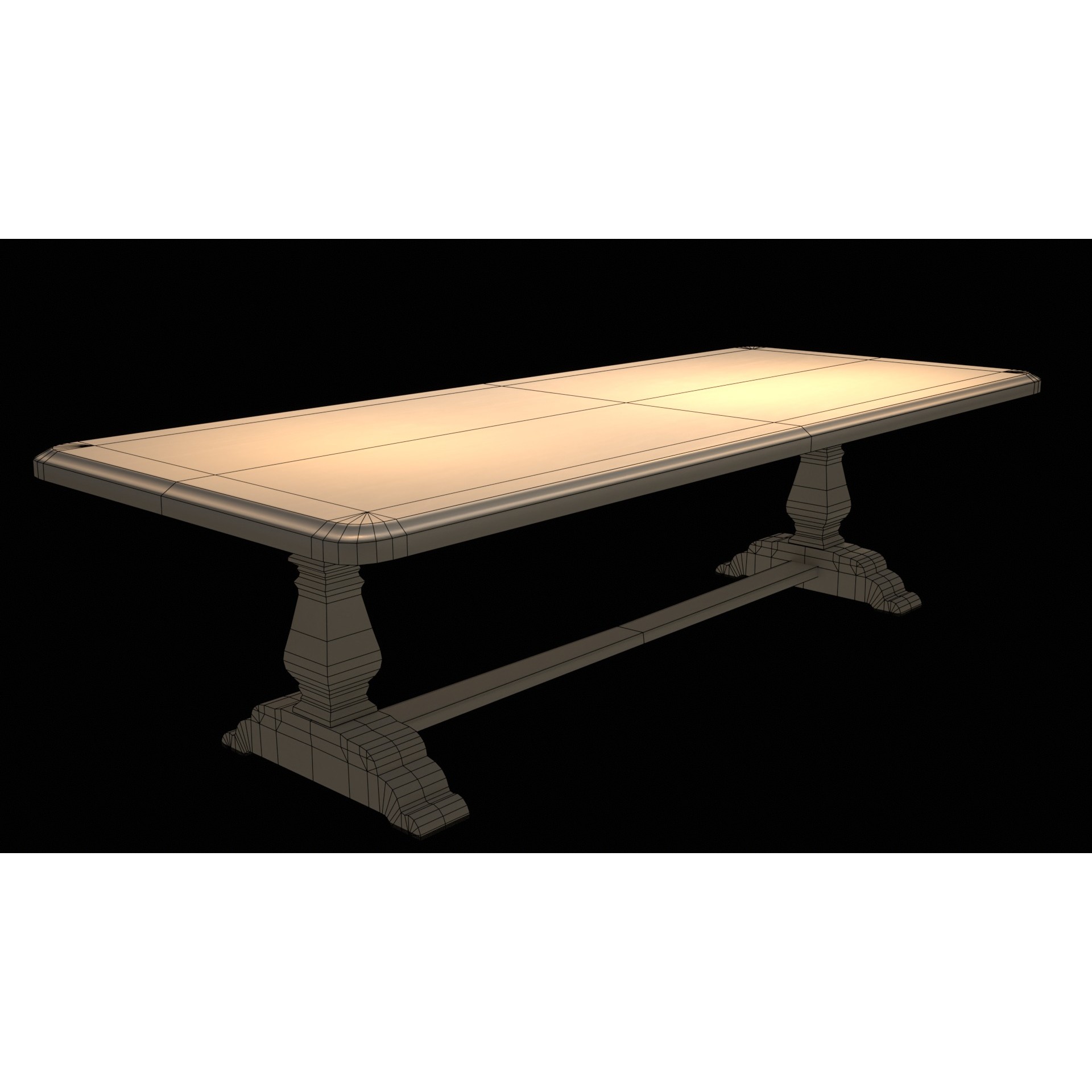 Christmas Dinner - Low-Poly Game-Ready 3D Model - View 74