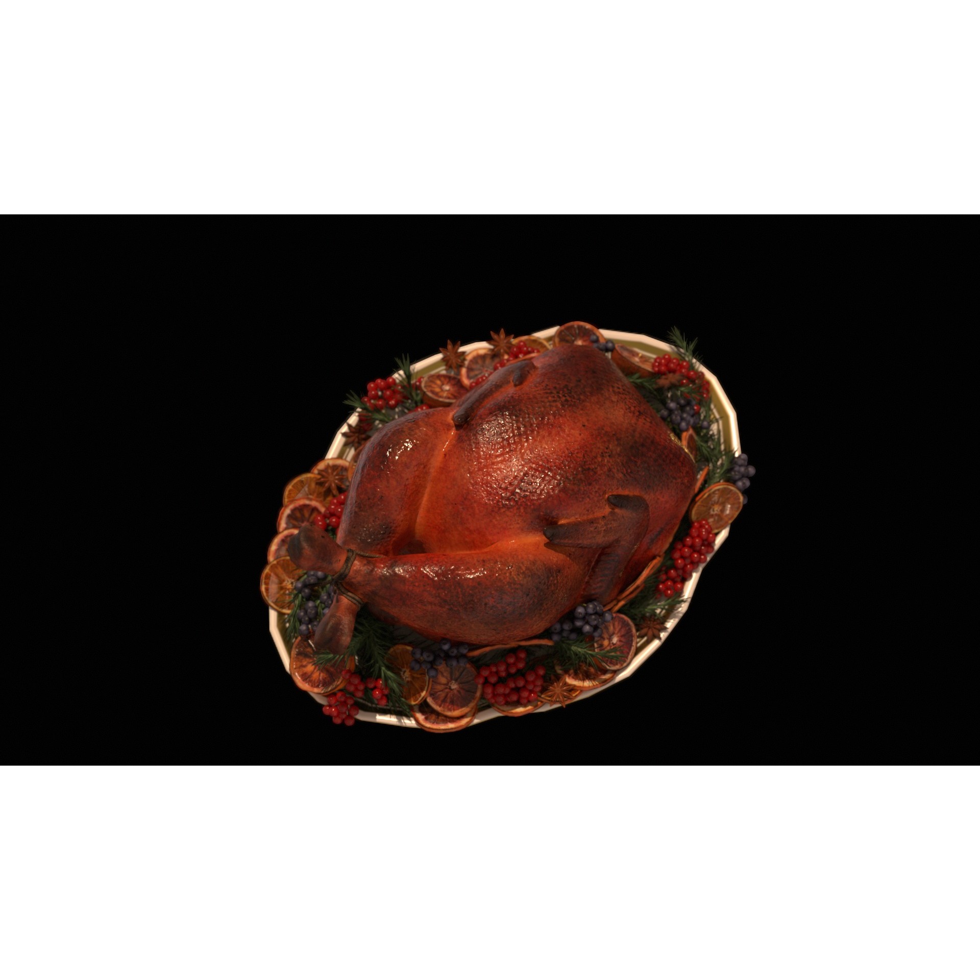 Christmas Dinner - Low-Poly Game-Ready 3D Model - View 80