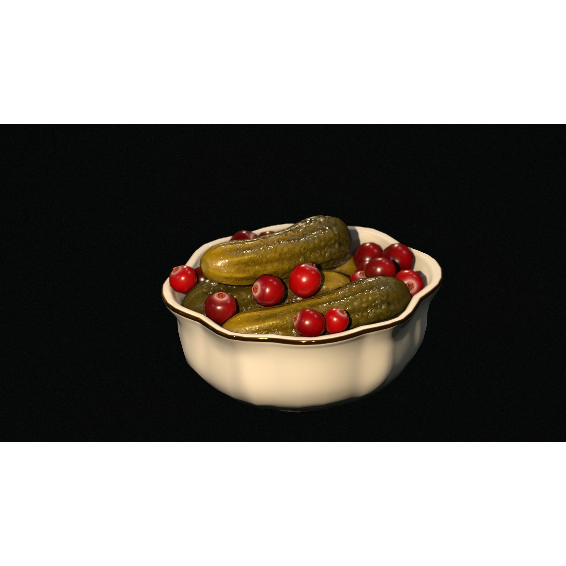 Christmas Dinner - Low-Poly Game-Ready 3D Model - View 85