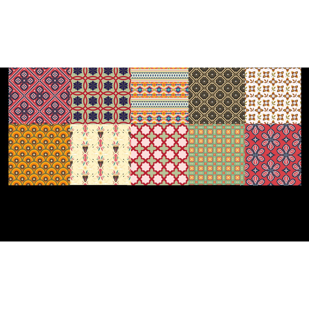 Dutch Wax Pattern Fabric 3D Model – SBSAR Textures for Creative Projects - View 14