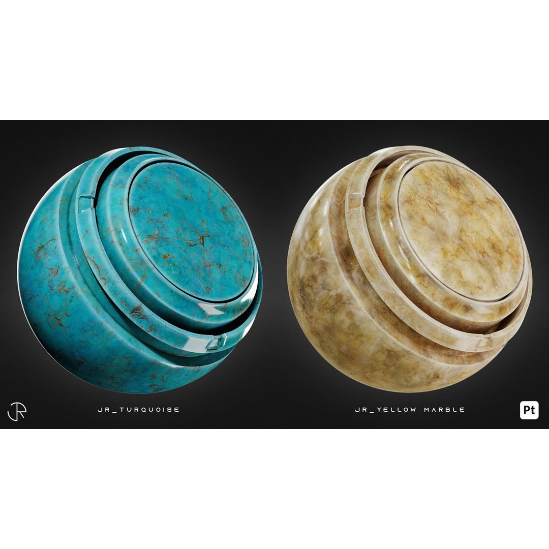 Marble 3D Model – High-Detail Smart Materials, PBR Textures - View 10