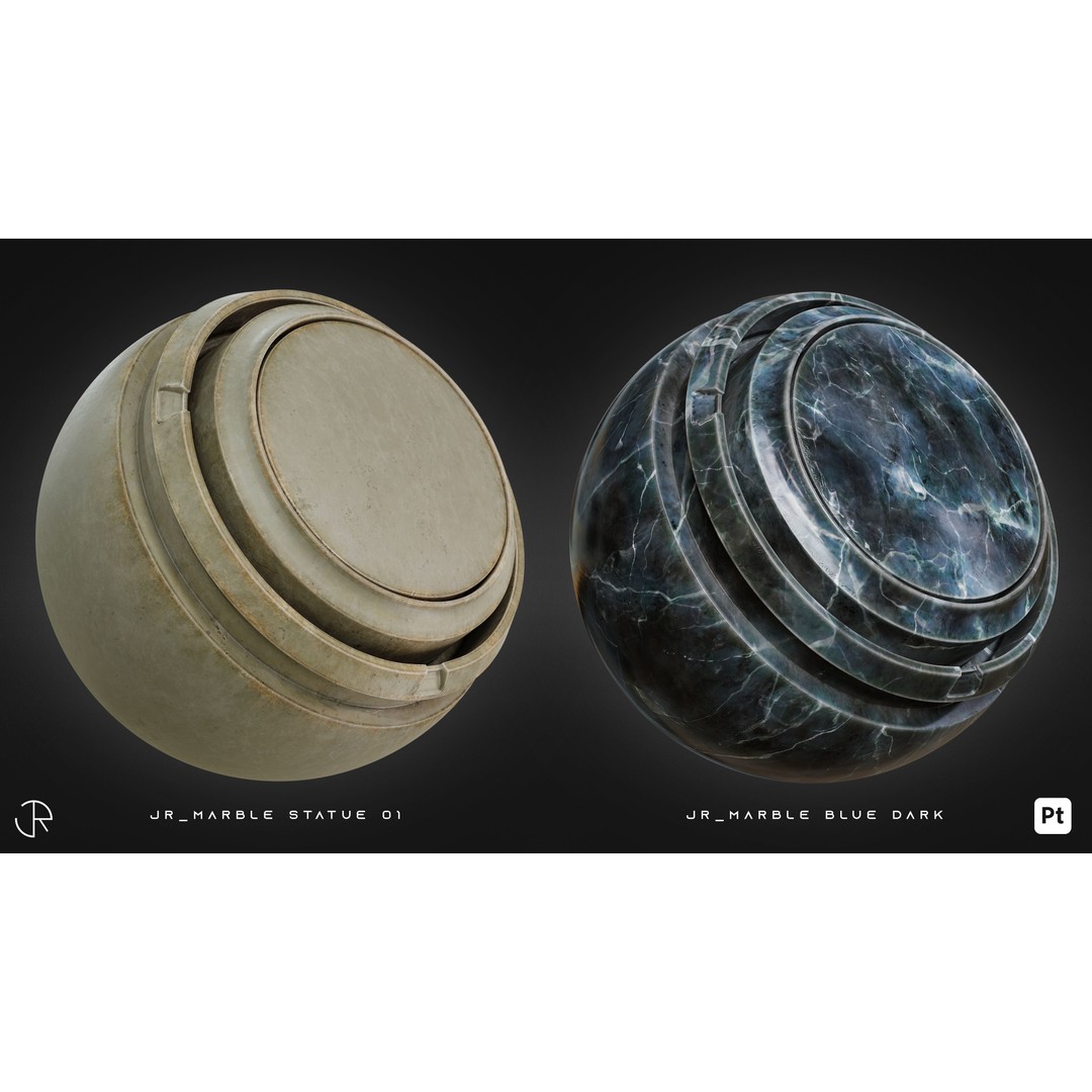 Marble 3D Model – High-Detail Smart Materials, PBR Textures - View 14
