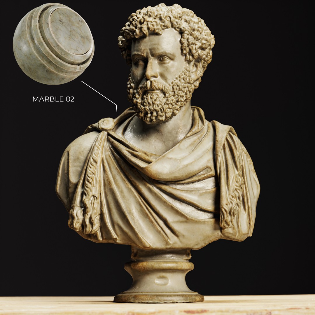 Marble 3D Model – High-Detail Smart Materials, PBR Textures - View 7