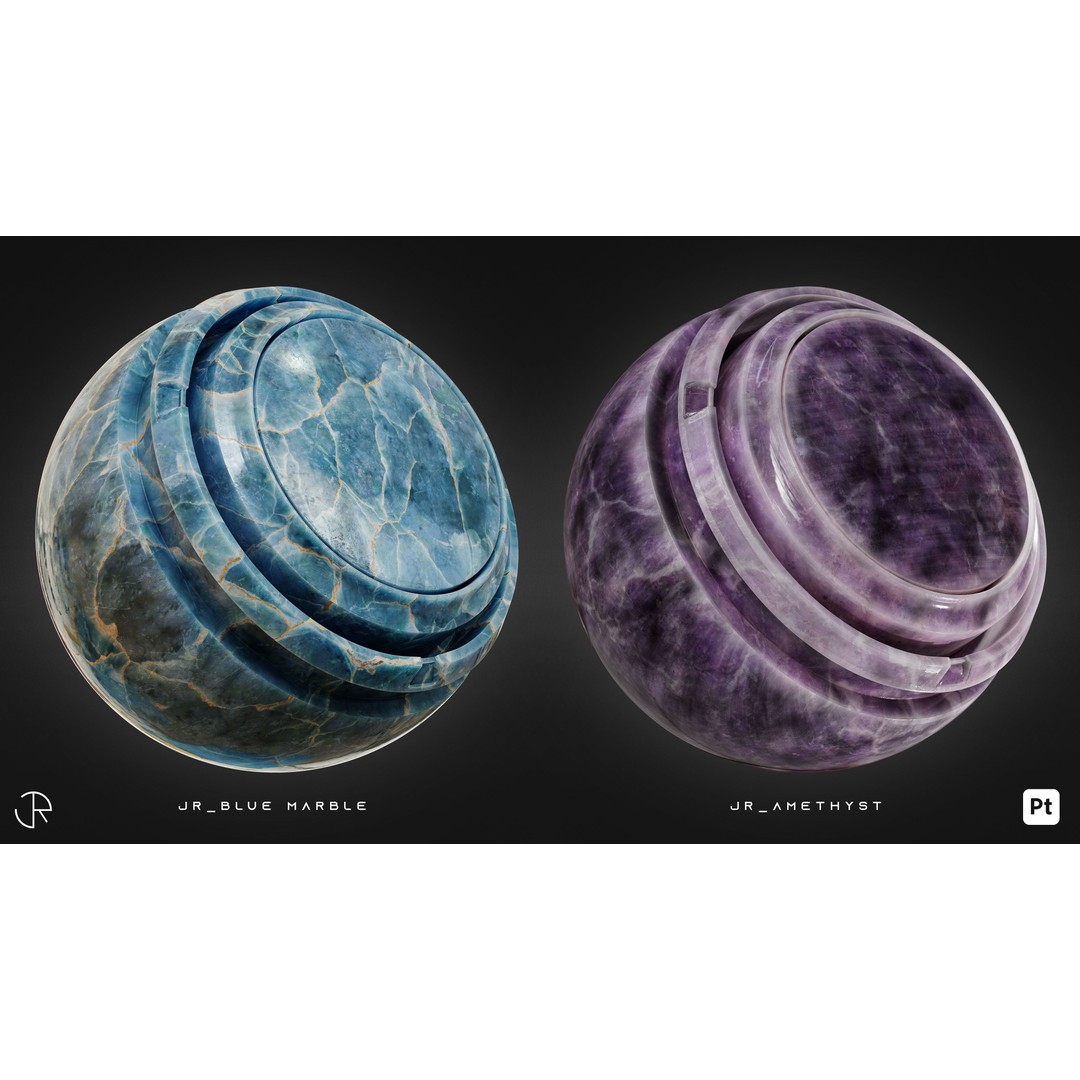 Marble 3D Model – High-Detail Smart Materials, PBR Textures - View 8