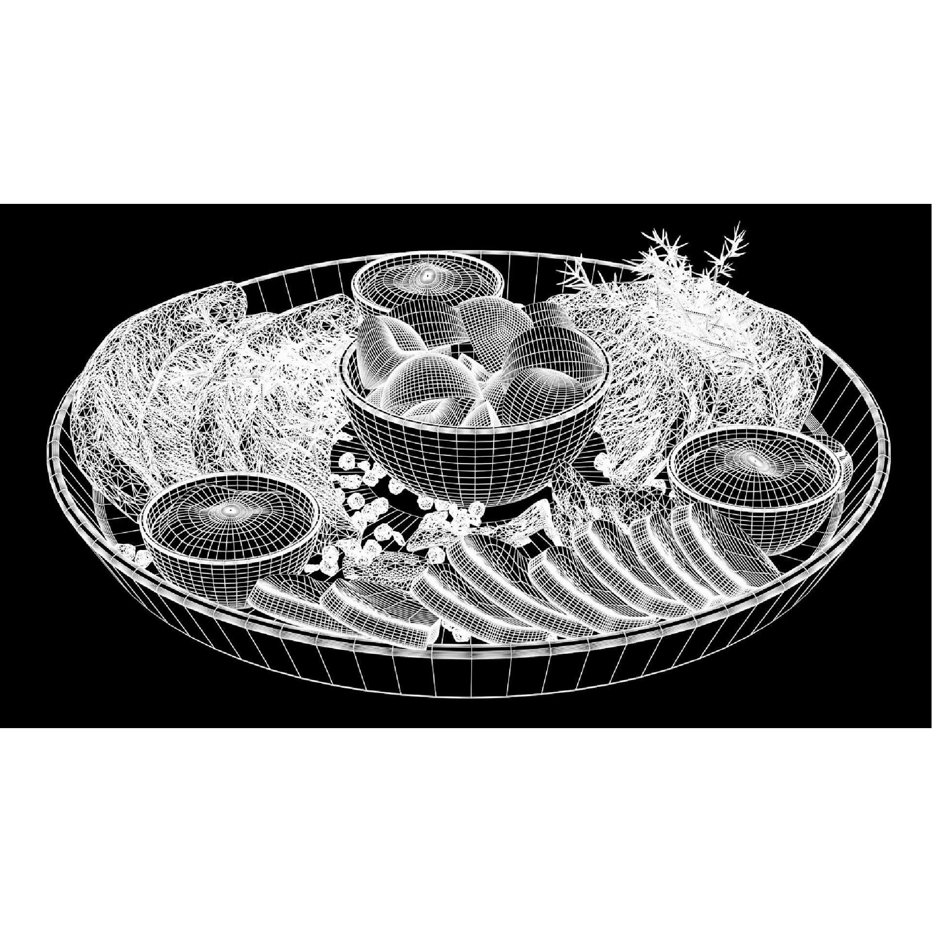 Meat Plate with Steak and Spices - Game-Ready 3D Model