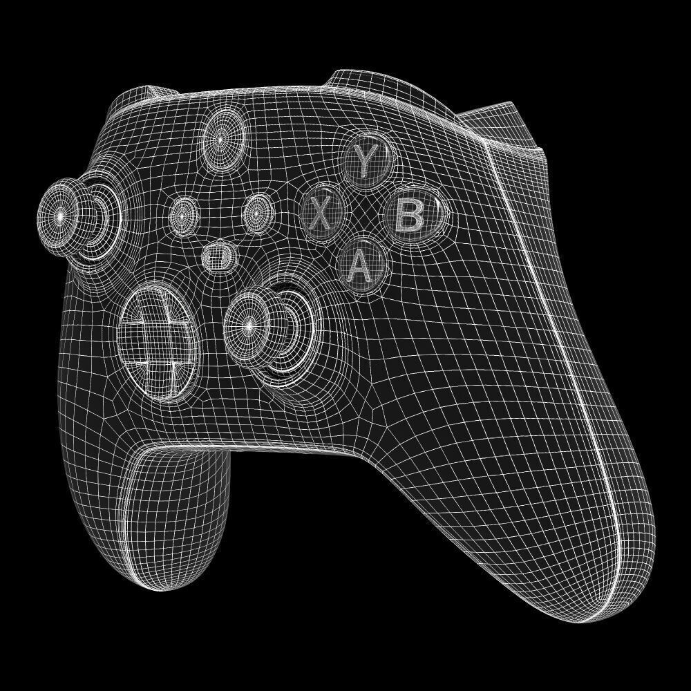 Xbox Series X/S 3D Model – Mineral Camo Special Edition, FBX/OBJ - View 11