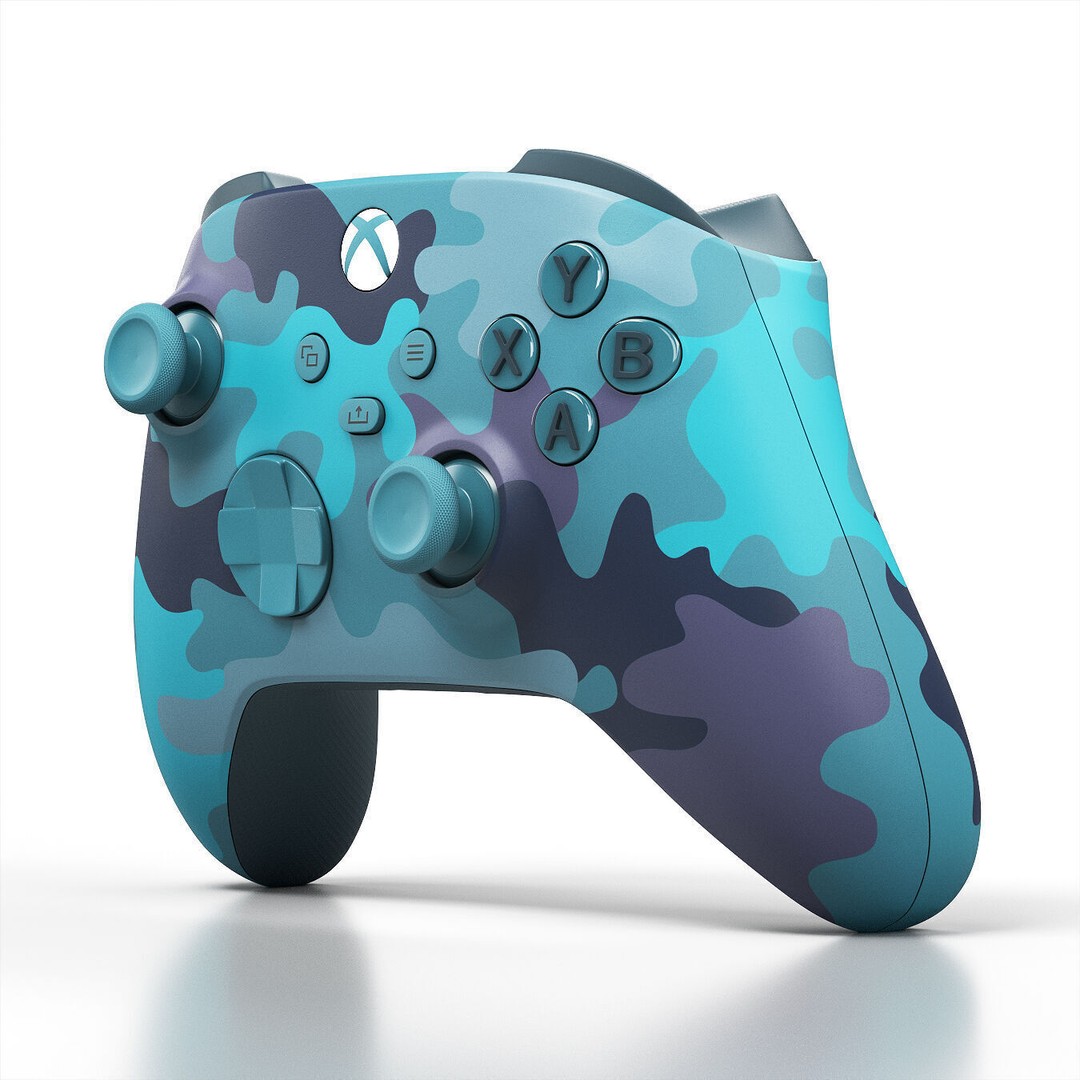 Xbox Series X/S 3D Model – Mineral Camo Special Edition, FBX/OBJ - View 3