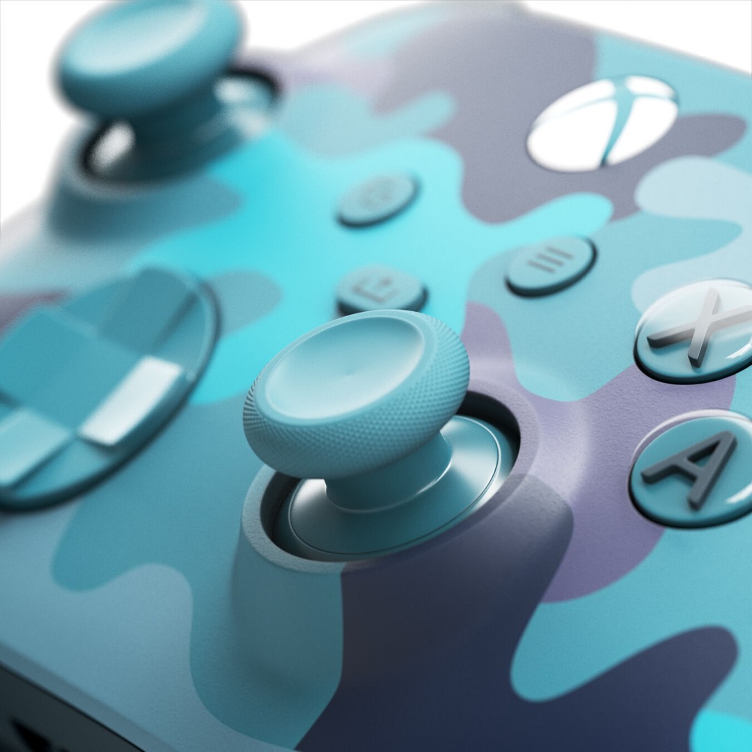 Xbox Series X/S 3D Model – Mineral Camo Special Edition, FBX/OBJ - View 6