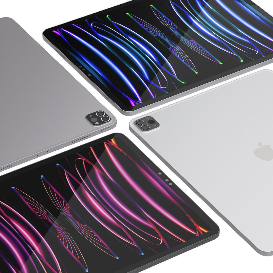 Apple 3D Model – iPad Pro, Mini, Magic Keyboard, Game Ready - View 12