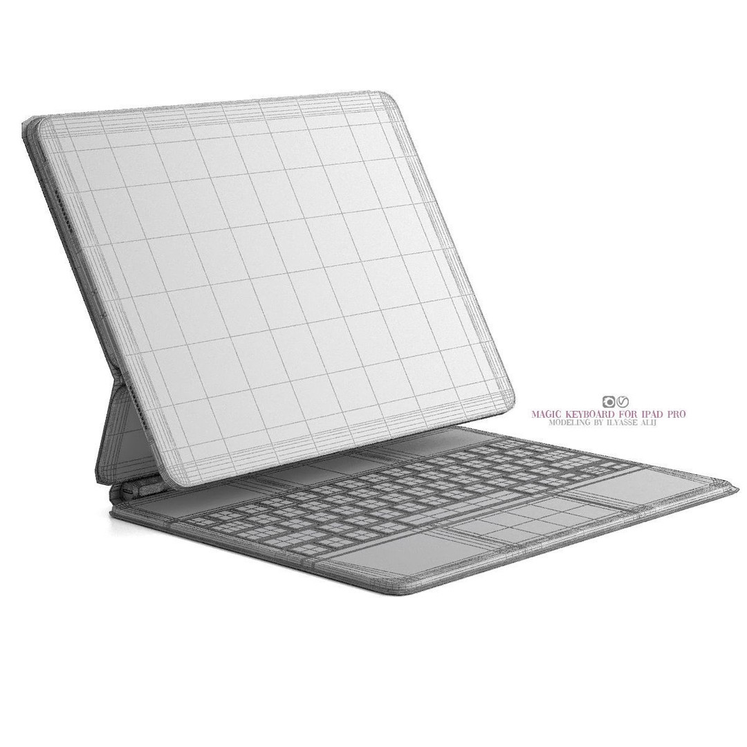 Apple 3D Model – iPad Pro, Mini, Magic Keyboard, Game Ready - View 23