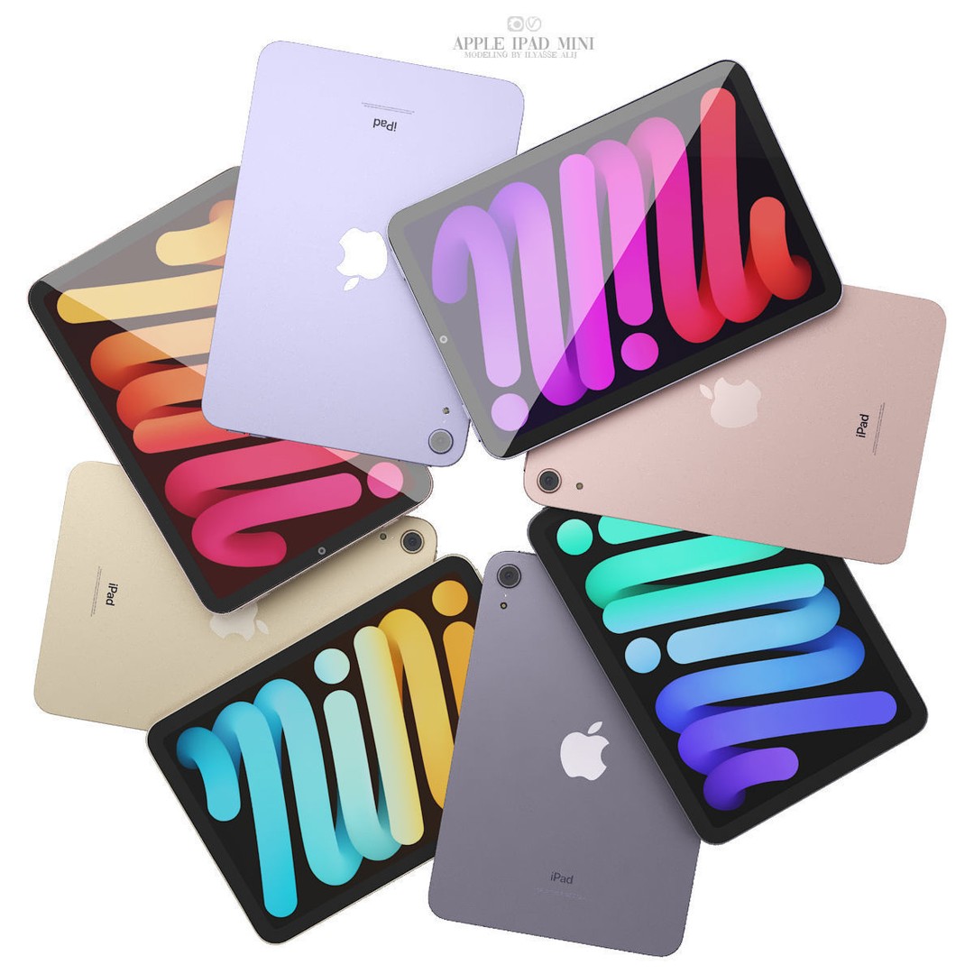 Apple 3D Model – iPad Pro, Mini, Magic Keyboard, Game Ready - View 24