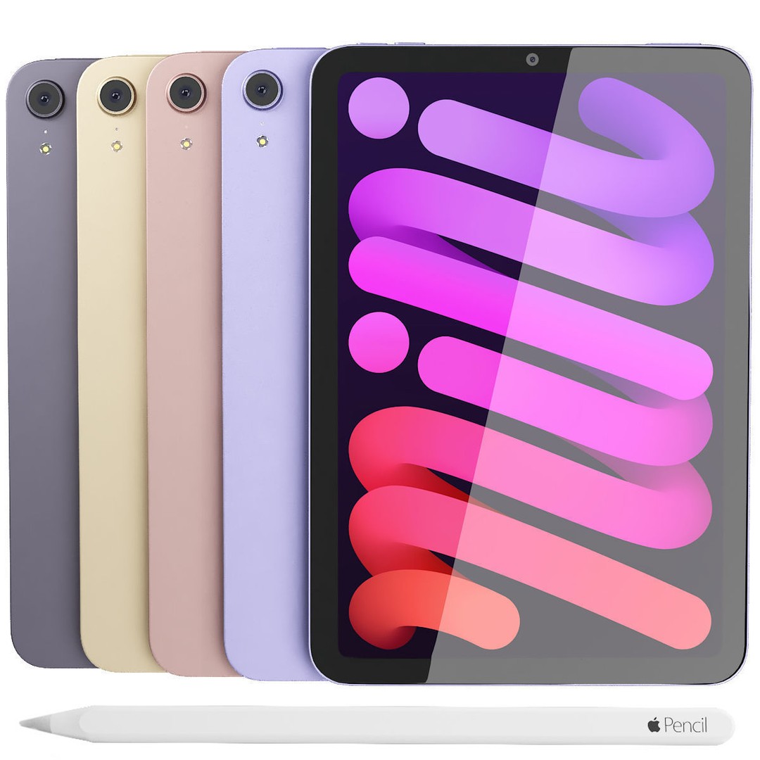 Apple 3D Model – iPad Pro, Mini, Magic Keyboard, Game Ready - View 4