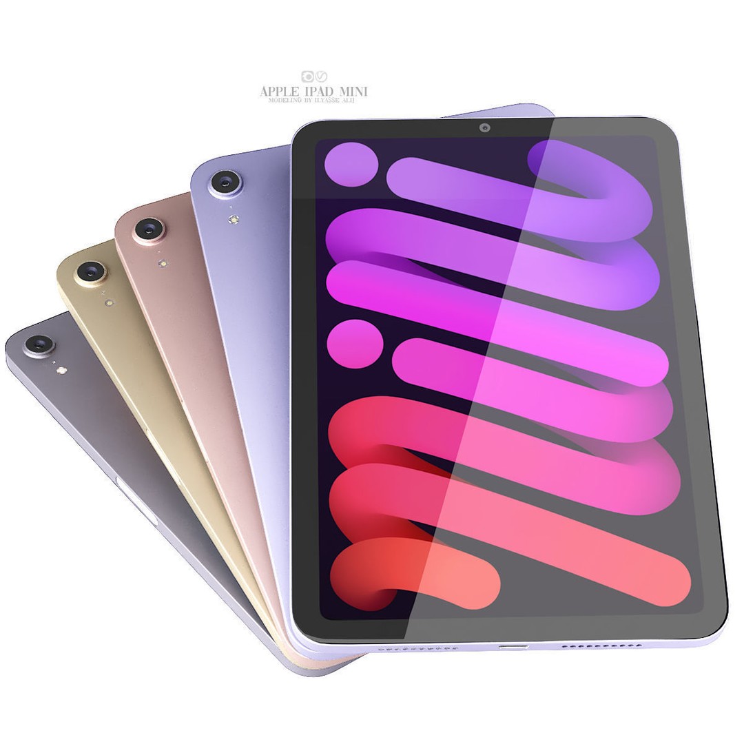 Apple 3D Model – iPad Pro, Mini, Magic Keyboard, Game Ready - View 7