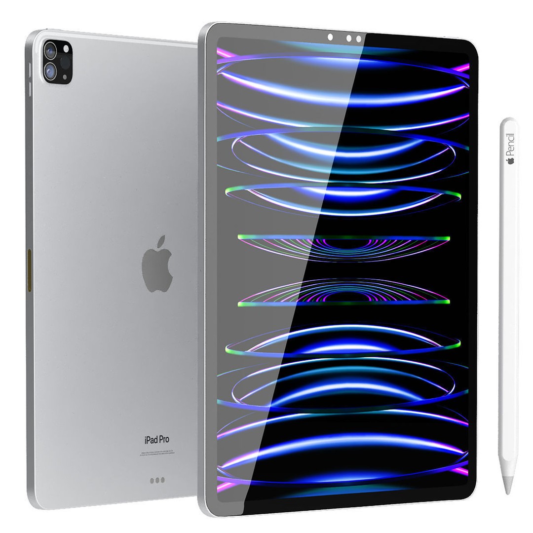 Apple 3D Model – iPad Pro, Mini, Magic Keyboard, Game Ready - View 9