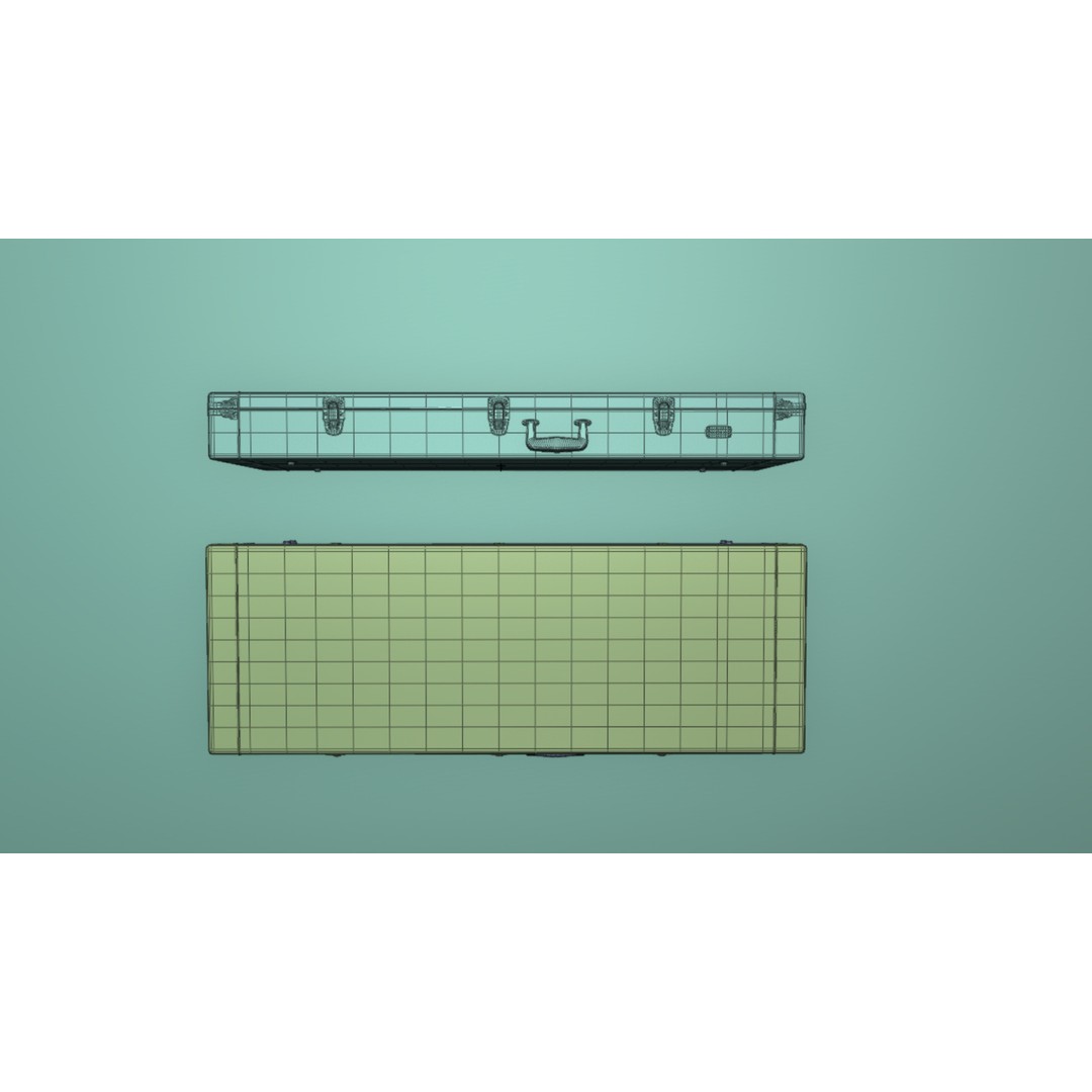 Blue Electric Guitar 3D Model – PBR Textures, FBX, OBJ, Blender