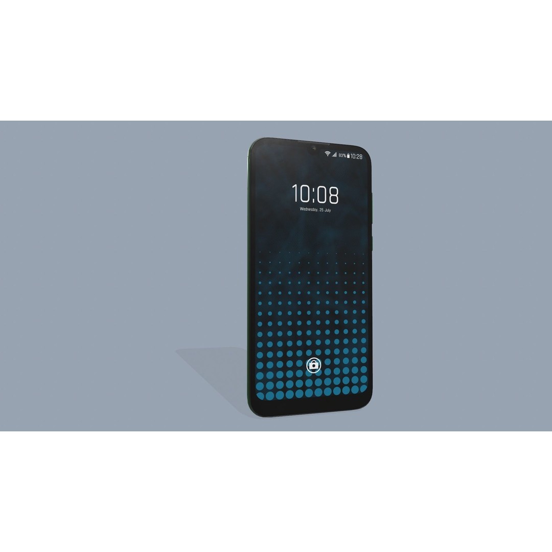 Smartphone 3D Model – Low Poly Game Ready Asset, FBX/OBJ - View 10