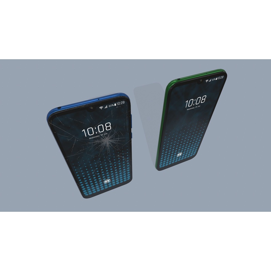 Smartphone 3D Model – Low Poly Game Ready Asset, FBX/OBJ - View 5