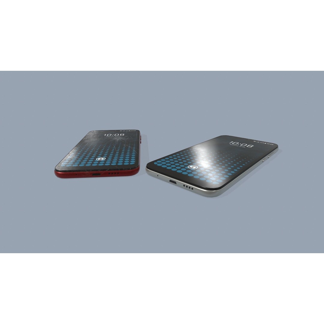 Smartphone 3D Model – Low Poly Game Ready Asset, FBX/OBJ - View 6