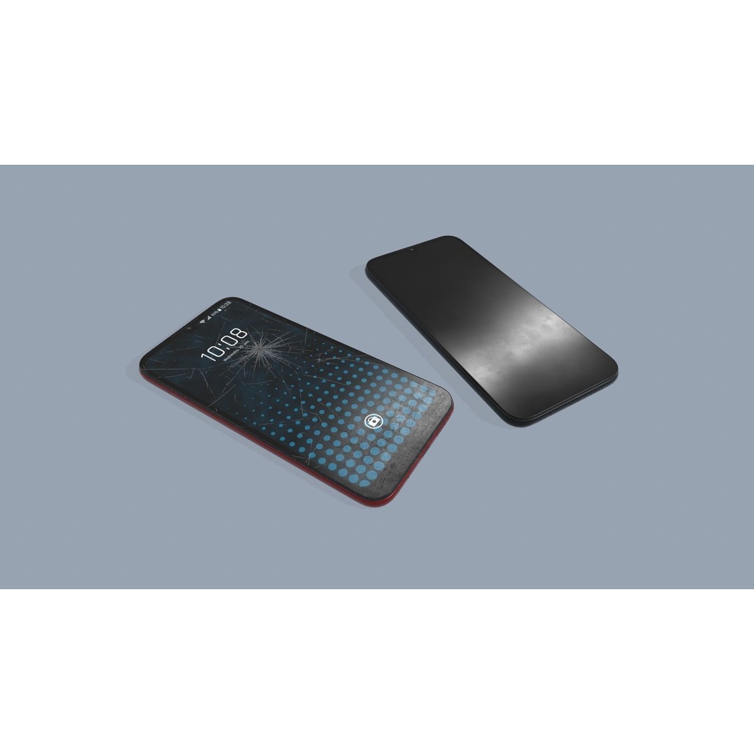 Smartphone 3D Model – Low Poly Game Ready Asset, FBX/OBJ - View 7