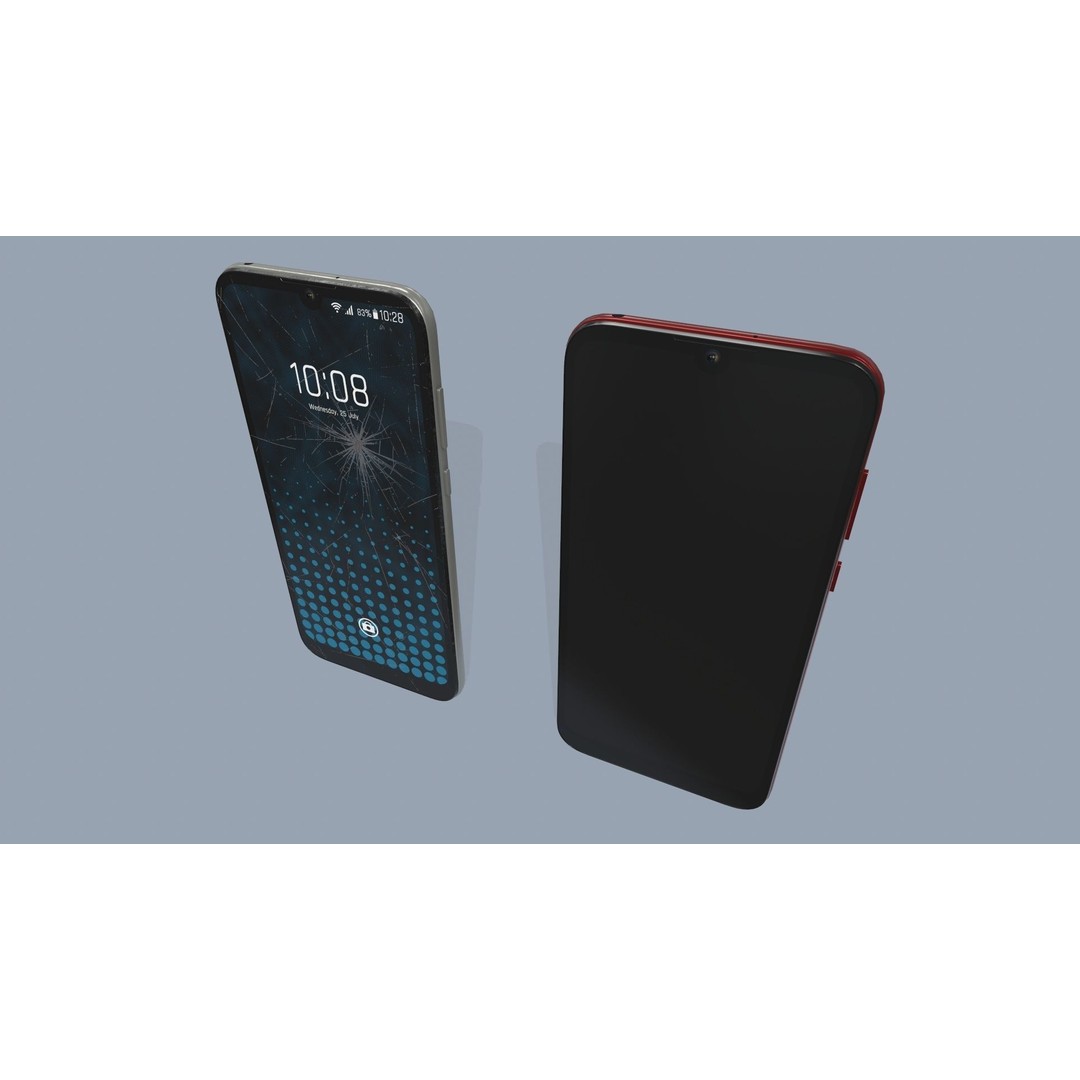 Smartphone 3D Model – Low Poly Game Ready Asset, FBX/OBJ - View 8