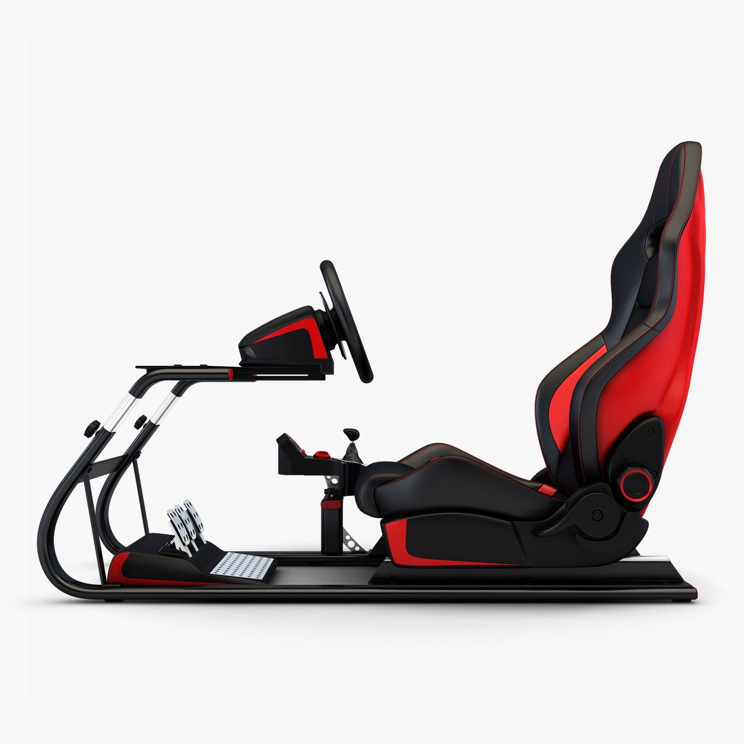 Racing Game Simulator 3D Model – High Poly Game Asset, FBX, PBR - View 10