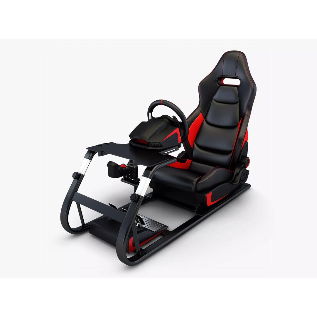 Racing Game Simulator 3D Model – High Poly Game Asset, FBX, PBR - View 2