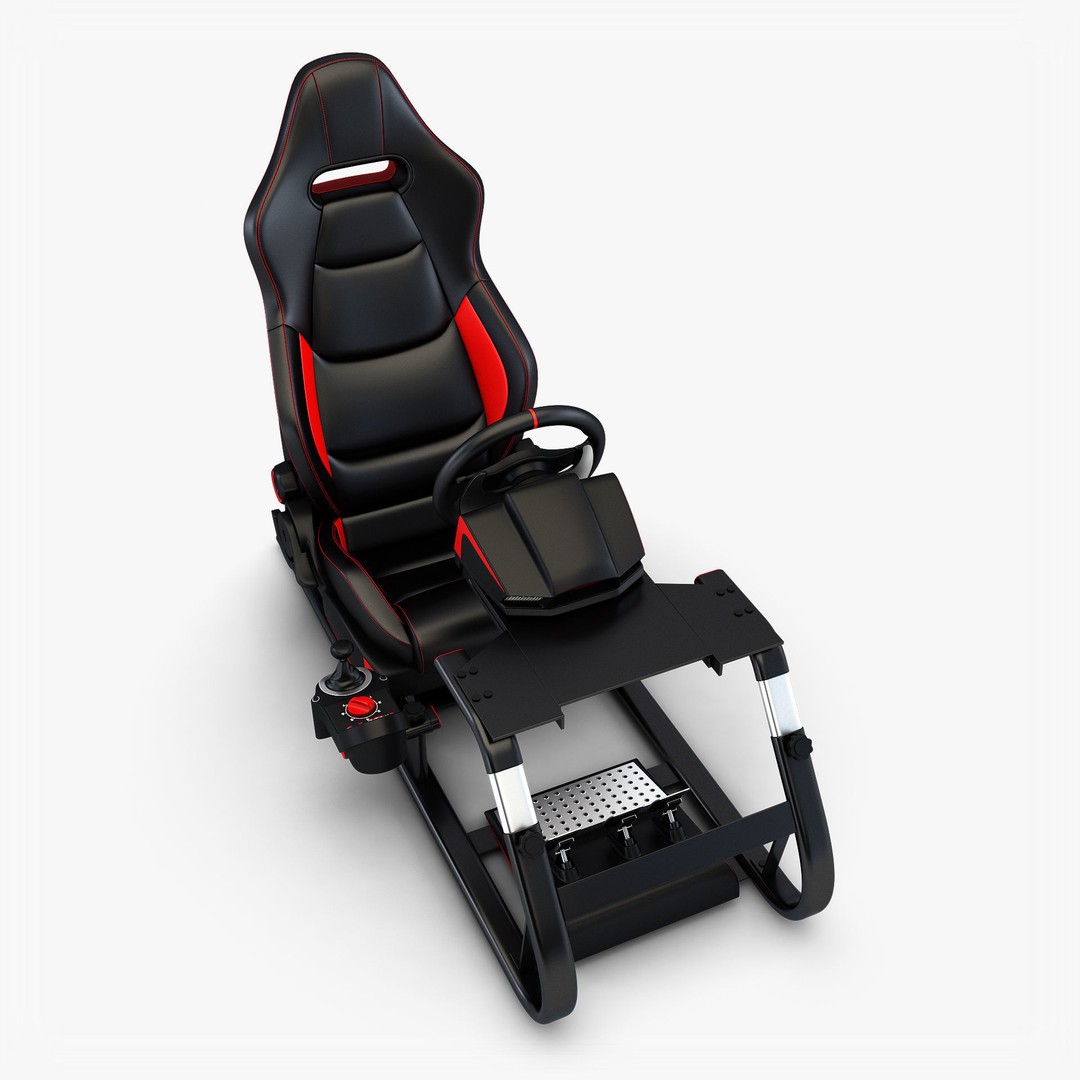 Racing Game Simulator 3D Model – High Poly Game Asset, FBX, PBR - View 5