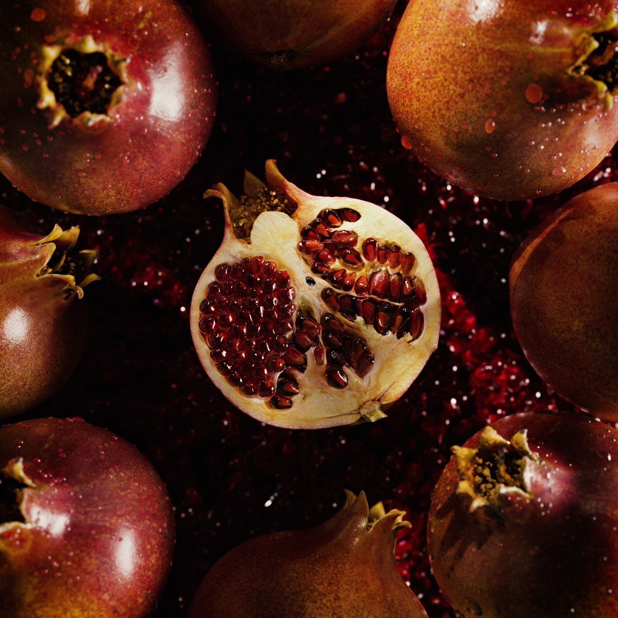 Pomegranate - Low-Poly Game-Ready 3D Model - View 6