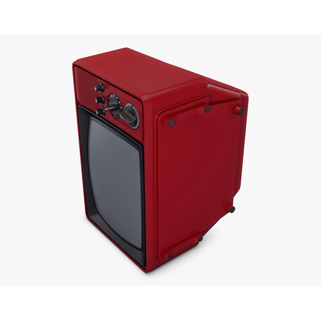 Generic Retro TV 3D Model – Vintage CRT Television, PBR Textures - View 11