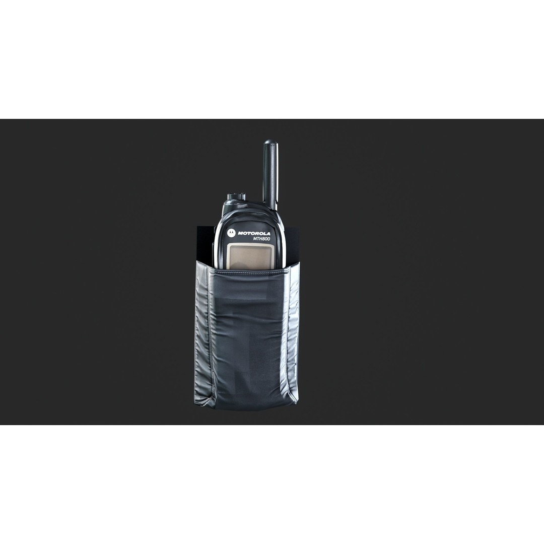 Motorola MTH800 Tetra Radio 3D Model – Low Poly Game Asset, FBX