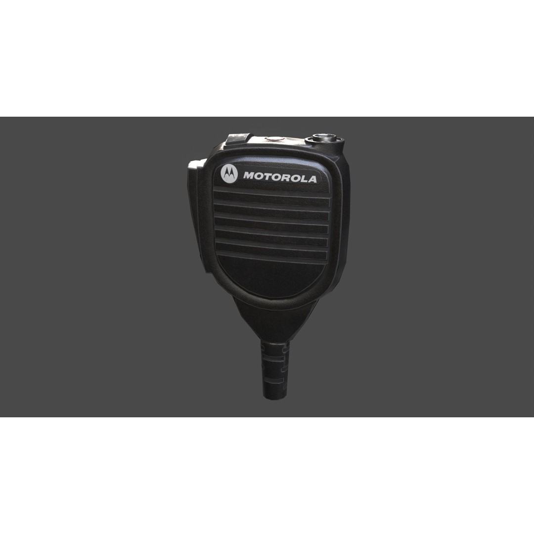 Motorola MTH800 Tetra Radio 3D Model – Low Poly Game Asset, FBX - View 10