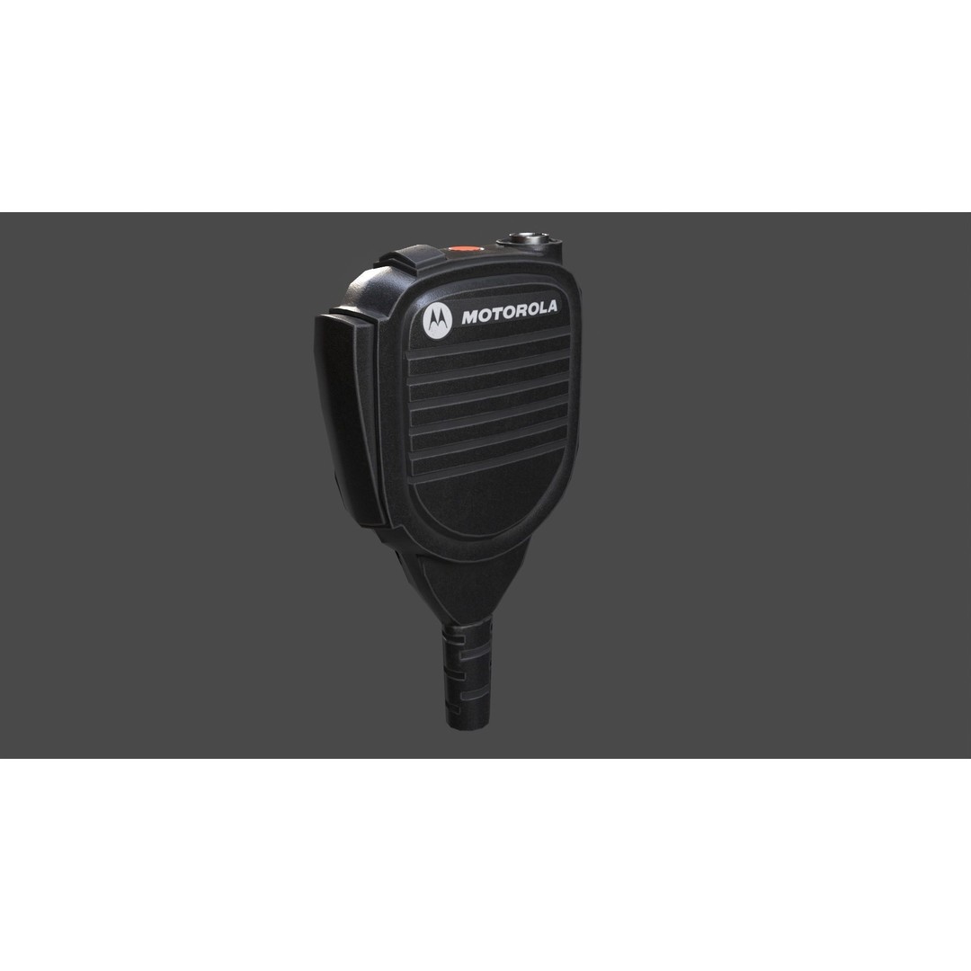 Motorola MTH800 Tetra Radio 3D Model – Low Poly Game Asset, FBX - View 11