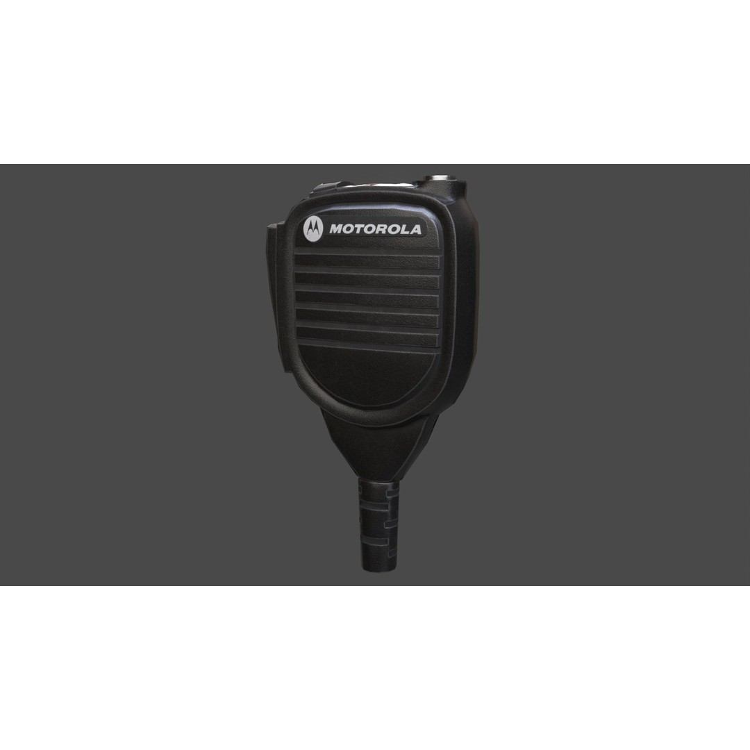 Motorola MTH800 Tetra Radio 3D Model – Low Poly Game Asset, FBX - View 12